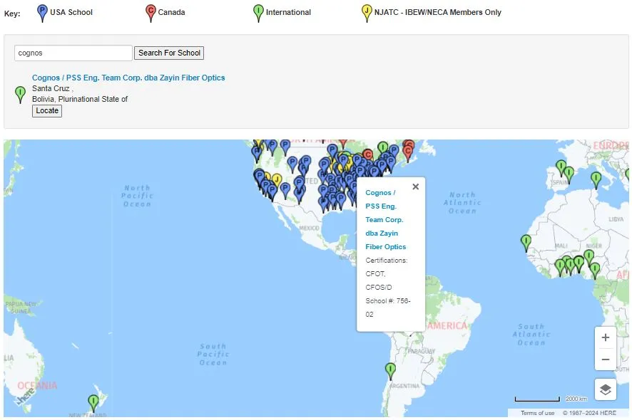 Mapa FOA