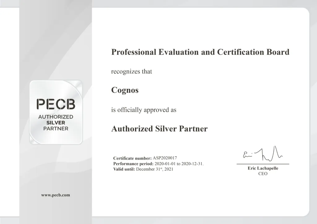 PECB Certificate