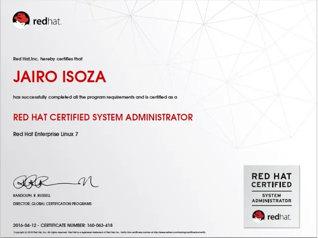 Certificado Aprobación